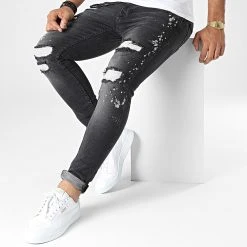 Le moins cher 🔔 Jean Skinny 3077 Gris Anthracite de Classic Series 🧨 -Classic Series Soldes classic series 332557 3077 SIYAH 20220822T162334 03