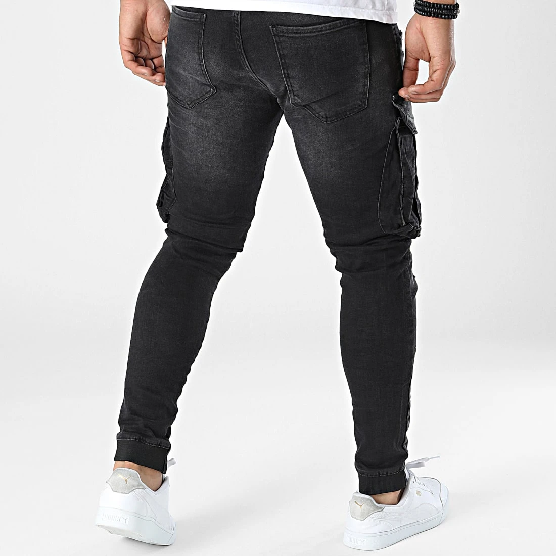 Promo 😍 Pantalon Cargo Skinny 13437 Gris Anthracite de Classic Series ❤️ 6 Promo 😍 Pantalon Cargo Skinny 13437 Gris Anthracite de Classic Series ❤️ – Image 4