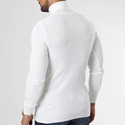 Meilleur prix ⭐ Pull Col Roulé 1406 Blanc de Classic Series 👍 -Classic Series Soldes classic series 334664 1406 BLANC 20220902T162613 04
