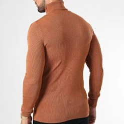 Tout neuf ⌛ Pull Col Roulé 1406 Camel de Classic Series ⌛ -Classic Series Soldes classic series 334666 1406 MARRON 20220902T162032 04