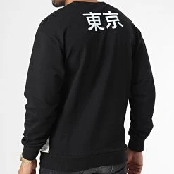 Meilleure vente ⌛ Sweat Crewneck GK-1065 Noir de Classic Series 🎉 -Classic Series Soldes classic series 335157 GK 1065 BLACK 20220901T151656 04