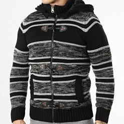 Tout neuf 🛒 Gilet Zippé Capuche 3000 Noir Gris Clair de Classic Series ❤️ -Classic Series Soldes classic series 336284 3000 GREY 20220912T154654 03