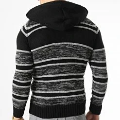 Tout neuf 🛒 Gilet Zippé Capuche 3000 Noir Gris Clair de Classic Series ❤️ -Classic Series Soldes classic series 336284 3000 GREY 20220912T154655 04