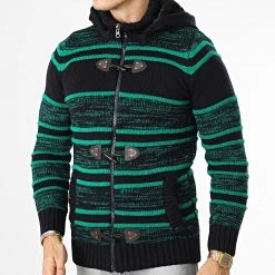 De gros 🔥 Gilet Zippé Capuche 3000 Bleu Marine Vert de Classic Series ⭐ -Classic Series Soldes classic series 336289 3000 GREEN 20220912T154334 03