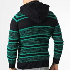 De gros 🔥 Gilet Zippé Capuche 3000 Bleu Marine Vert de Classic Series ⭐ -Classic Series Soldes classic series 336289 3000 GREEN 20220912T154335 04