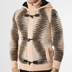 Grosses soldes 🔥 Gilet Zippé Capuche 3003 Beige de Classic Series 🎁 -Classic Series Soldes classic series 336298 3003 BEIGE 20220912T153432 03