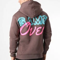 Sortie 🌟 Sweat Capuche GK-1128 Prune de Classic Series ✔️