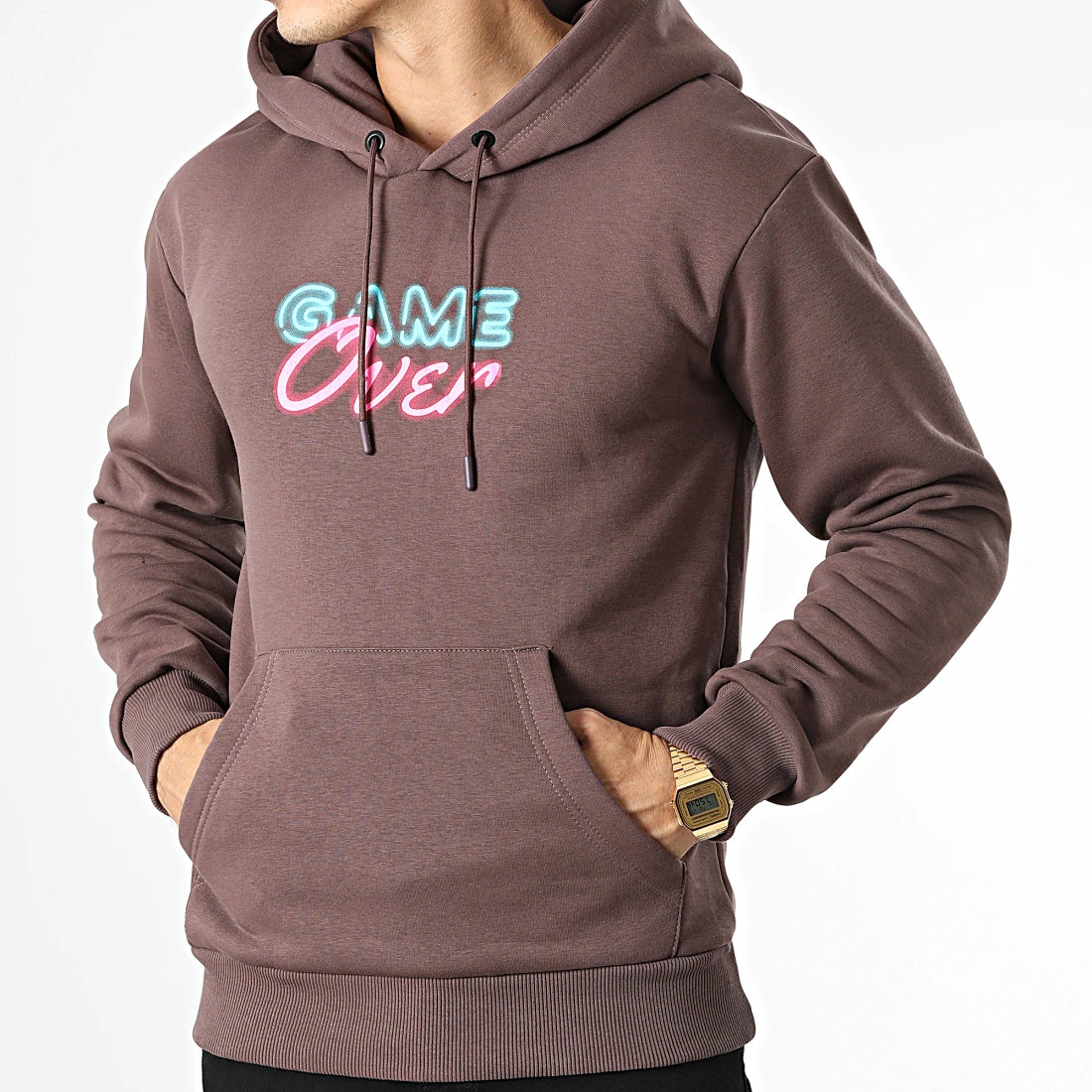 Sortie 🌟 Sweat Capuche GK-1128 Prune de Classic Series ✔️ 5 Sortie 🌟 Sweat Capuche GK-1128 Prune de Classic Series ✔️ – Image 3