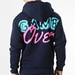 Le moins cher ✔️ Sweat Capuche GK-1128 Bleu Marine de Classic Series 🛒