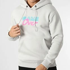 Offres ✨ Sweat Capuche GK-1128 Gris Clair de Classic Series 🌟 -Classic Series Soldes classic series 336305 GK 1128 ACIK GRI 20220912T153328 03