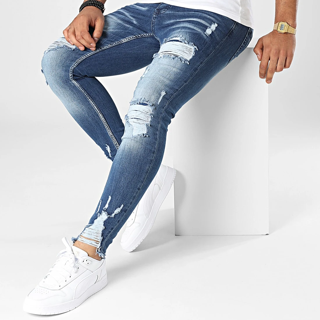Remise 🛒 Jean Skinny DHZ-3941 Bleu Denim de Classic Series ✨ 5 Remise 🛒 Jean Skinny DHZ-3941 Bleu Denim de Classic Series ✨ – Image 3
