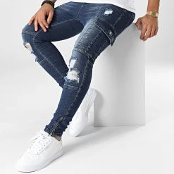 Nouveau ❤️ Jean Skinny DHZ-3755 Bleu Brut de Classic Series 😍 -Classic Series Soldes classic series 336428 DH 3755 3 K MAVI 20220912T161648 03