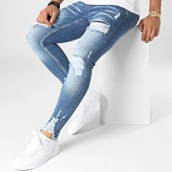 Meilleure vente 🤩 Jean Skinny DHZ-3884 Bleu Denim de Classic Series ⌛ -Classic Series Soldes classic series 336431 DHZ 3884 A MAVI 20220912T160242 03