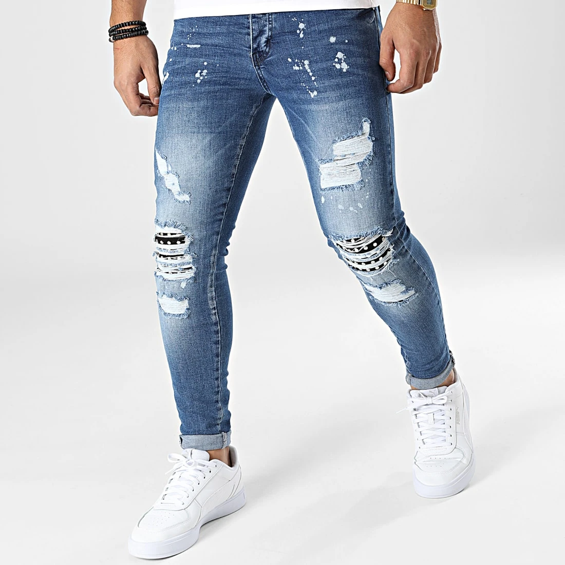 Nouveau 🥰 Jean Skinny DHZ-3875 Bleu Denim de Classic Series ✔️ 3 Nouveau 🥰 Jean Skinny DHZ-3875 Bleu Denim de Classic Series ✔️