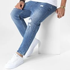 Le moins cher 😀 Jean Relaxed Fit DH-3795 Bleu Denim de Classic Series 💯 -Classic Series Soldes classic series 336445 DH 3795 LOOSE O MAVI 20220921T161425 03