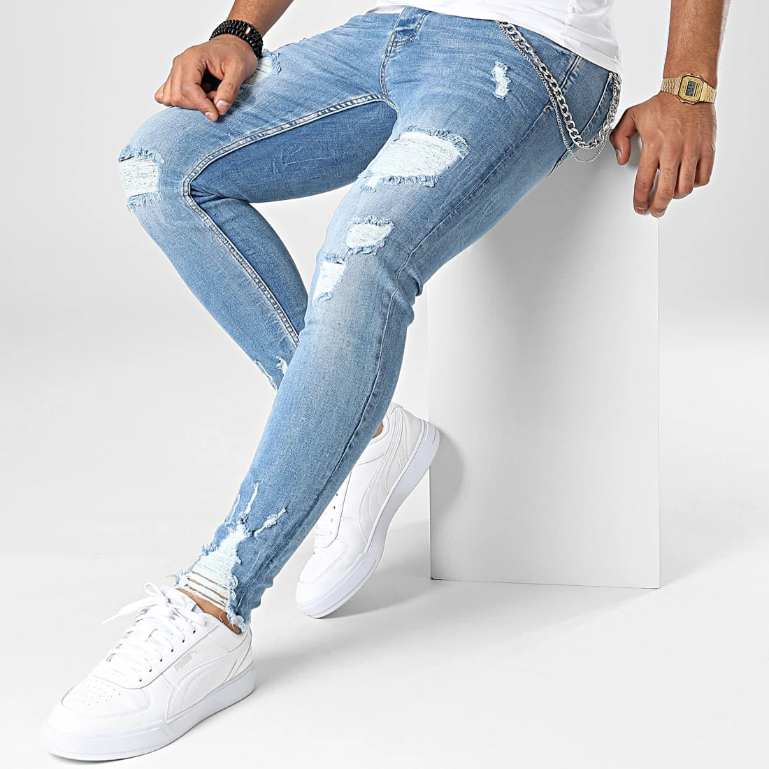 Acheter 🥰 Jean Skinny DHZ-3885 Bleu Wash de Classic Series 🎉 5 Acheter 🥰 Jean Skinny DHZ-3885 Bleu Wash de Classic Series 🎉 – Image 3
