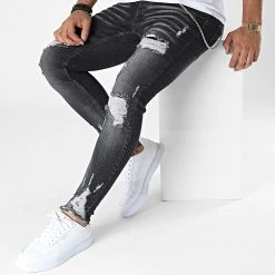 Le moins cher ❤️ Jean Skinny DHZ-3845 Noir de Classic Series ⭐ -Classic Series Soldes classic series 336496 DHZ 3845 1 SIYAH 20220919T160612 03