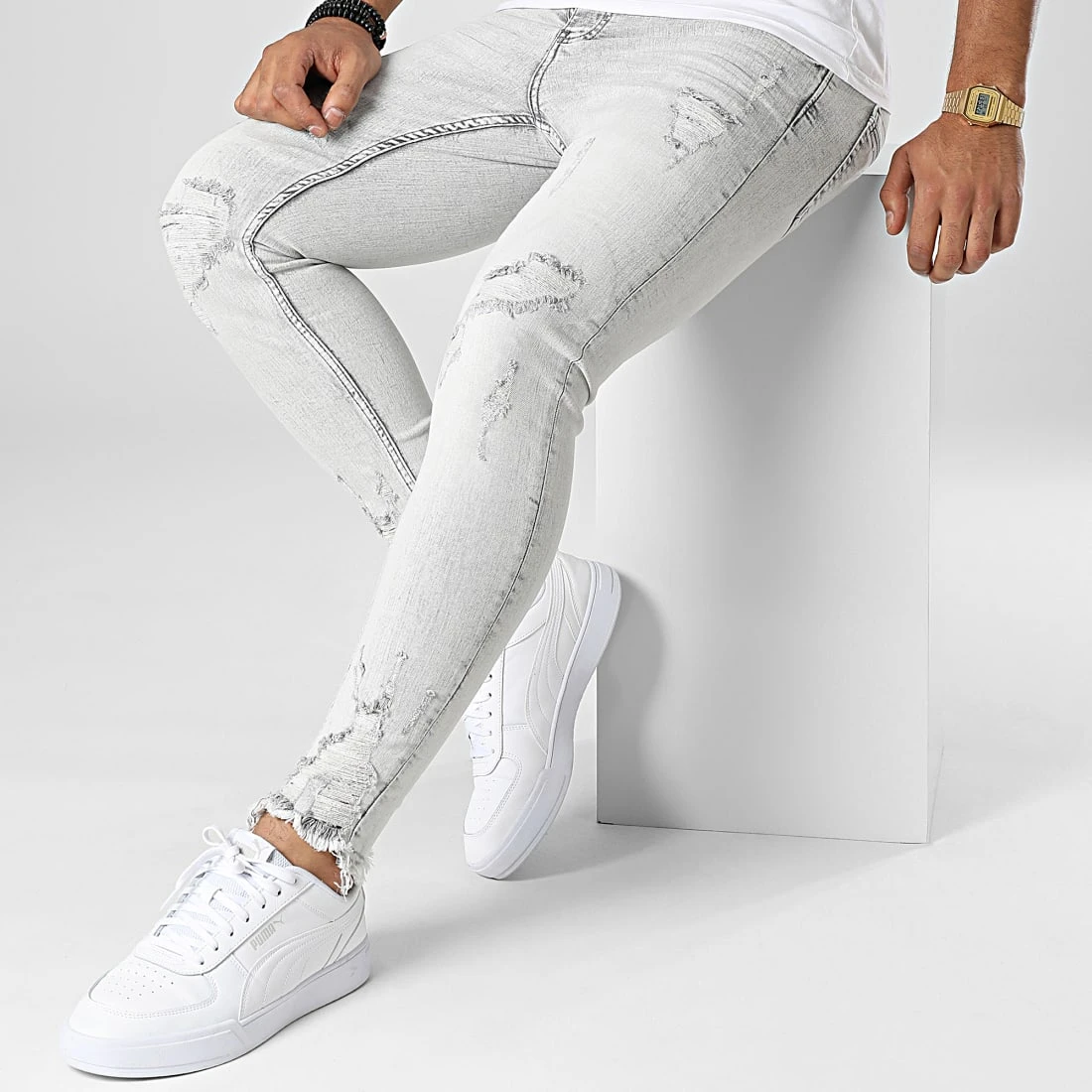 Budget 🛒 Jean Skinny DHZ-3870 Gris de Classic Series 🧨 5 Budget 🛒 Jean Skinny DHZ-3870 Gris de Classic Series 🧨 – Image 3