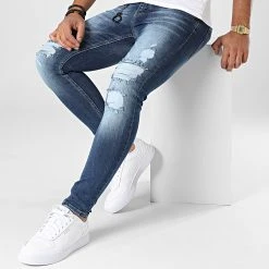 Nouveau ❤️ Jean Skinny DHZ-3827 Bleu Denim de Classic Series 😉 -Classic Series Soldes classic series 336523 DHZ 3827 KMAVI 20220912T160715 03