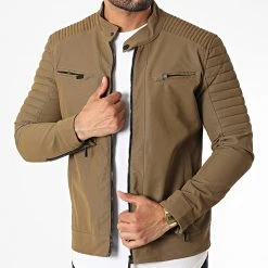 Le moins cher ⌛ Veste Biker 117 Marron de Classic Series 👏