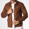 Meilleure vente 🤩 Veste Biker Suédine 506 Marron de Classic Series 🎉 -Classic Series Soldes classic series 336574 506 KAHVE 20220915T144641 01