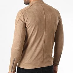 Top 10 😉 Veste Biker Suédine 506 Beige Foncé de Classic Series 🥰 -Classic Series Soldes classic series 336576 506 CAMEL 20220915T151755 04