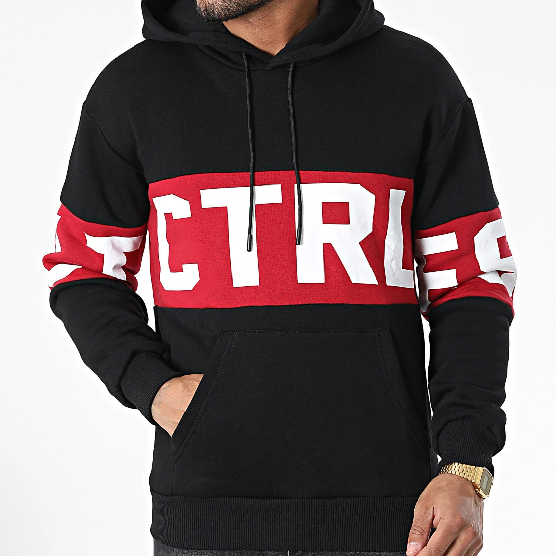 Promo ⌛ Sweat Capuche GK-1117 Noir de Classic Series 🔥 5 Promo ⌛ Sweat Capuche GK-1117 Noir de Classic Series 🔥 – Image 3