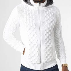 Sortie 🤩 Gilet Capuche 3002 Blanc de Classic Series ✔️ -Classic Series Soldes classic series 336657 3002 WHITE 20220916T155300 03