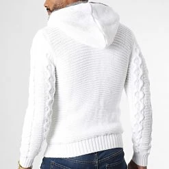 Sortie 🤩 Gilet Capuche 3002 Blanc de Classic Series ✔️ -Classic Series Soldes classic series 336657 3002 WHITE 20220916T155302 04