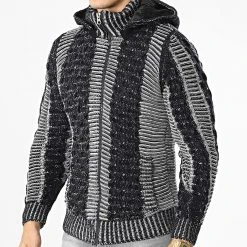 Acheter ⭐ Gilet Capuche 3002 Noir Blanc de Classic Series ✨