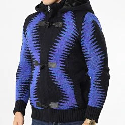 Meilleur prix 🔥 Gilet Zippé Capuche 3003 Bleu Marine de Classic Series 🥰