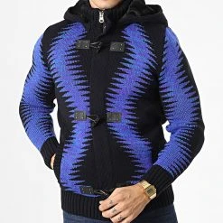 Meilleur prix 🔥 Gilet Zippé Capuche 3003 Bleu Marine de Classic Series 🥰 -Classic Series Soldes classic series 336673 3003 BLUE BLACK 20220912T155308 03