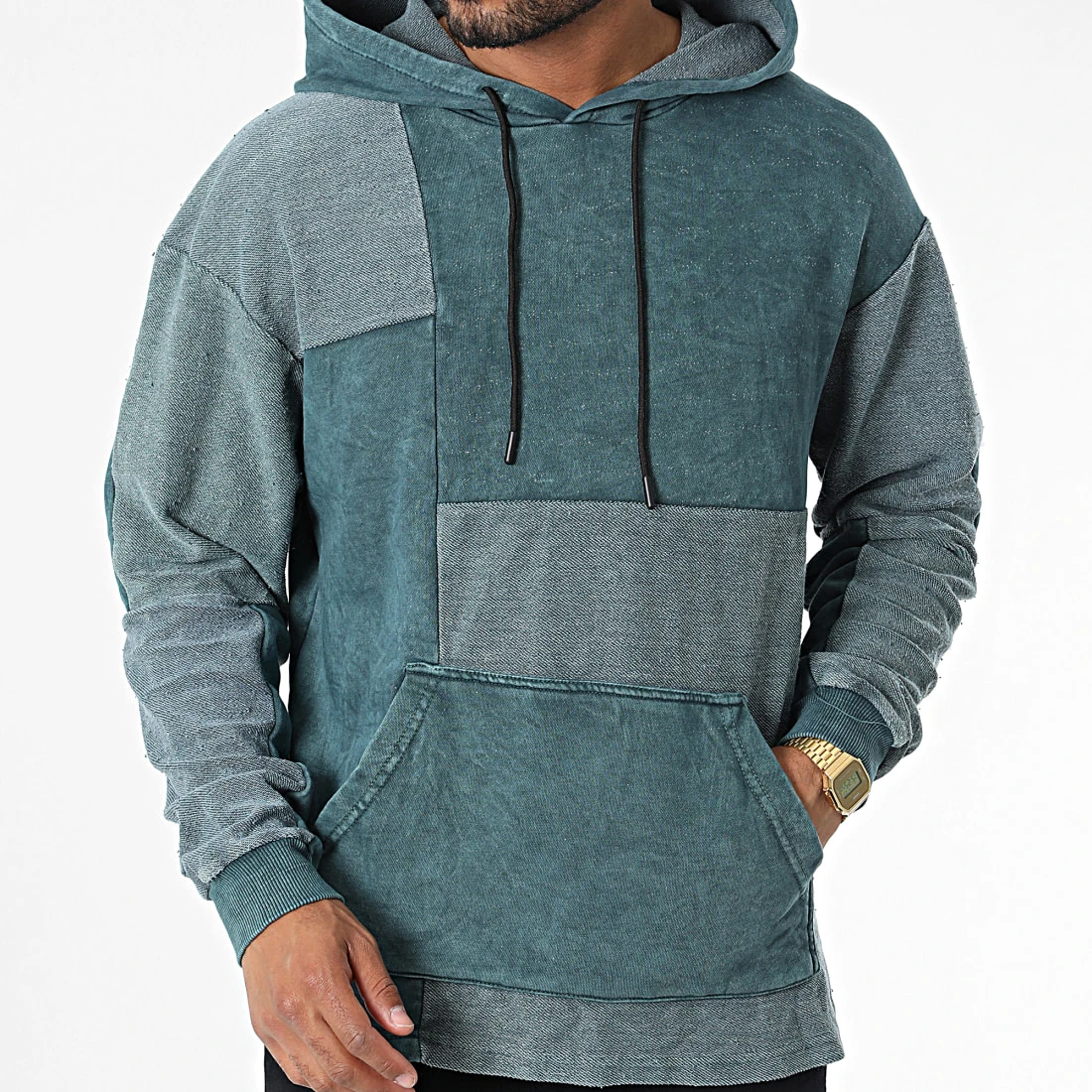 De gros ❤️ Sweat Capuche GK-1087 Vert de Classic Series 🧨 5 De gros ❤️ Sweat Capuche GK-1087 Vert de Classic Series 🧨 – Image 3