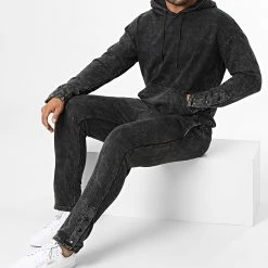 Coupon ⌛ Ensemble De Survetement GK-1090T Noir de Classic Series 🌟