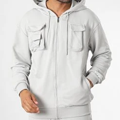 Remise ⭐ Ensemble De Survetement GK-1069T Gris Clair de Classic Series 👏 -Classic Series Soldes classic series 336797 GK 1069T ACIK GRI 20220909T150951 03