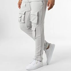 Remise ⭐ Ensemble De Survetement GK-1069T Gris Clair de Classic Series 👏 -Classic Series Soldes classic series 336797 GK 1069T ACIK GRI 20220909T150953 04