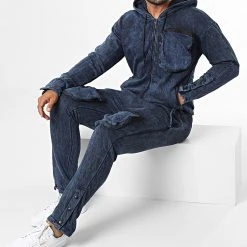 Meilleur prix ⭐ Ensemble De Survetement GK-1089T Bleu Marine de Classic Series 🧨