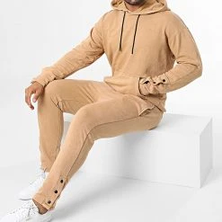 Budget 😀 Ensemble De Survetement GK-1090T Beige de Classic Series 🔥