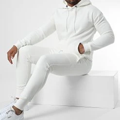 Sortie 🎉 Ensemble De Survetement GK-1096T Blanc de Classic Series 🧨