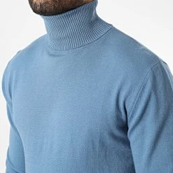 Le moins cher 😀 Pull Col Roulé 6741 Bleu de Classic Series 🛒 -Classic Series Soldes classic series 337008 6741 BLEU JEANS 20220915T151626 02