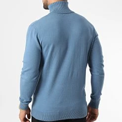 Le moins cher 😀 Pull Col Roulé 6741 Bleu de Classic Series 🛒 -Classic Series Soldes classic series 337008 6741 BLEU JEANS 20220915T151629 04