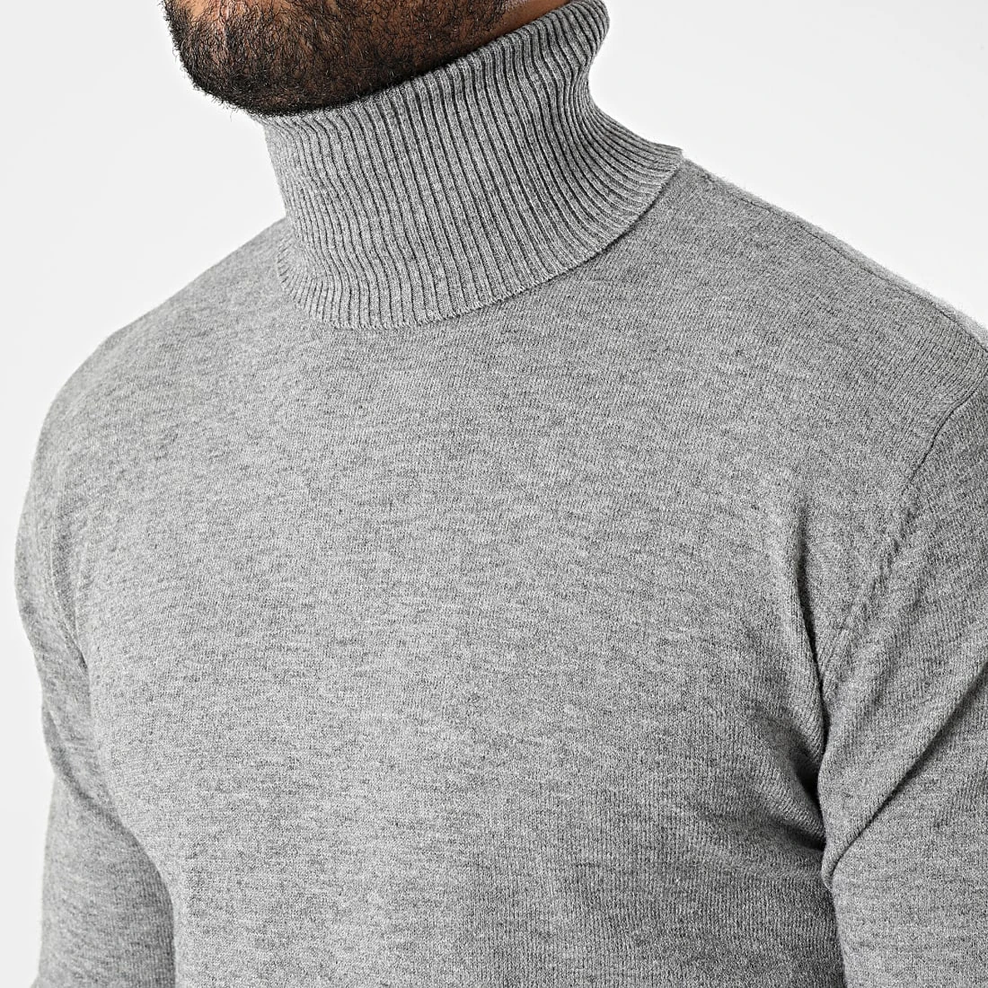 Nouveau ⌛ Pull Col Roulé 6741 Gris Chiné de Classic Series 😀 4 Nouveau ⌛ Pull Col Roulé 6741 Gris Chiné de Classic Series 😀 – Image 2