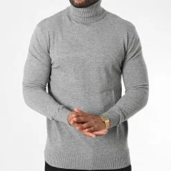 Nouveau ⌛ Pull Col Roulé 6741 Gris Chiné de Classic Series 😀 8 Nouveau ⌛ Pull Col Roulé 6741 Gris Chiné de Classic Series 😀 -Classic Series Soldes classic series 337012 6741 GRIS CHINE 20220915T151503 03