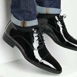 Bon marché 👏 Chaussures 25162 Black Patent Leather de Classic Series 👏