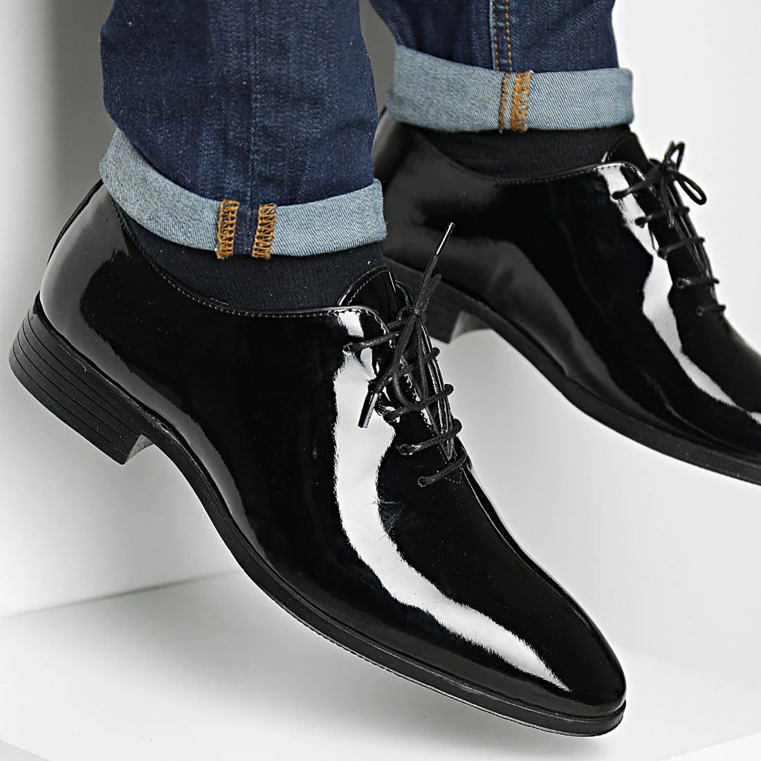 Bon marché 😀 Chaussures 2541 Black Patent Leather de Classic Series ❤️ 3 Bon marché 😀 Chaussures 2541 Black Patent Leather de Classic Series ❤️