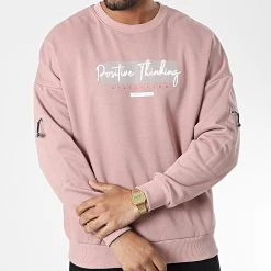 Meilleure vente ✨ Sweat Crewneck 22-K076 Rose de Classic Series 🤩 -Classic Series Soldes classic series 338023 22 K076 SOMON 20220922T160622 03