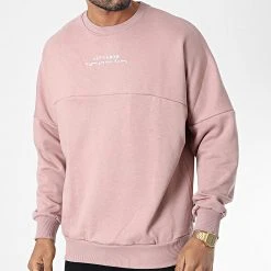 Bon marché 🎁 Sweat Crewneck 22-K053 Rose de Classic Series 😍