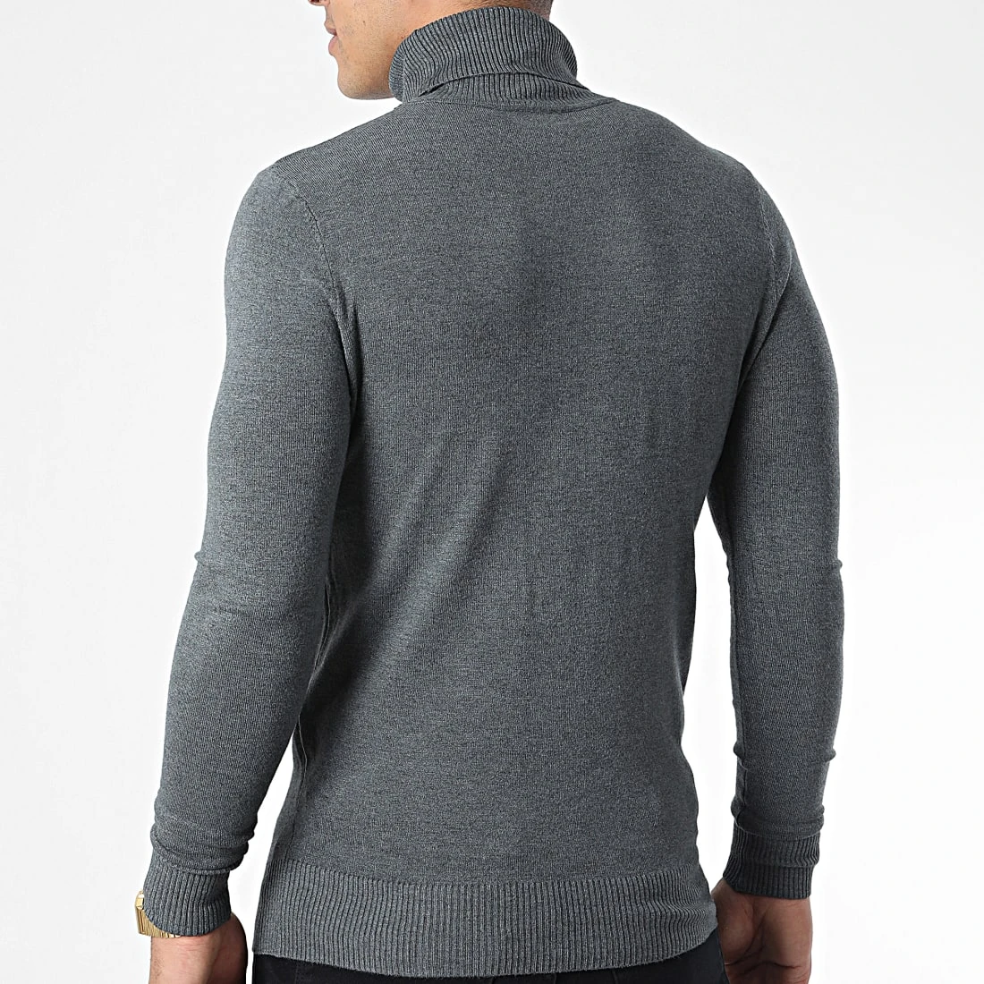 Promo 👍 Pull Col Roulé J663 Gris Chiné de Classic Series 🔔 6 Promo 👍 Pull Col Roulé J663 Gris Chiné de Classic Series 🔔 – Image 4