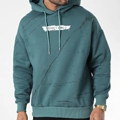 Meilleur prix ⭐ Sweat Capuche 22-K083 Vert Foncé de Classic Series ⌛
