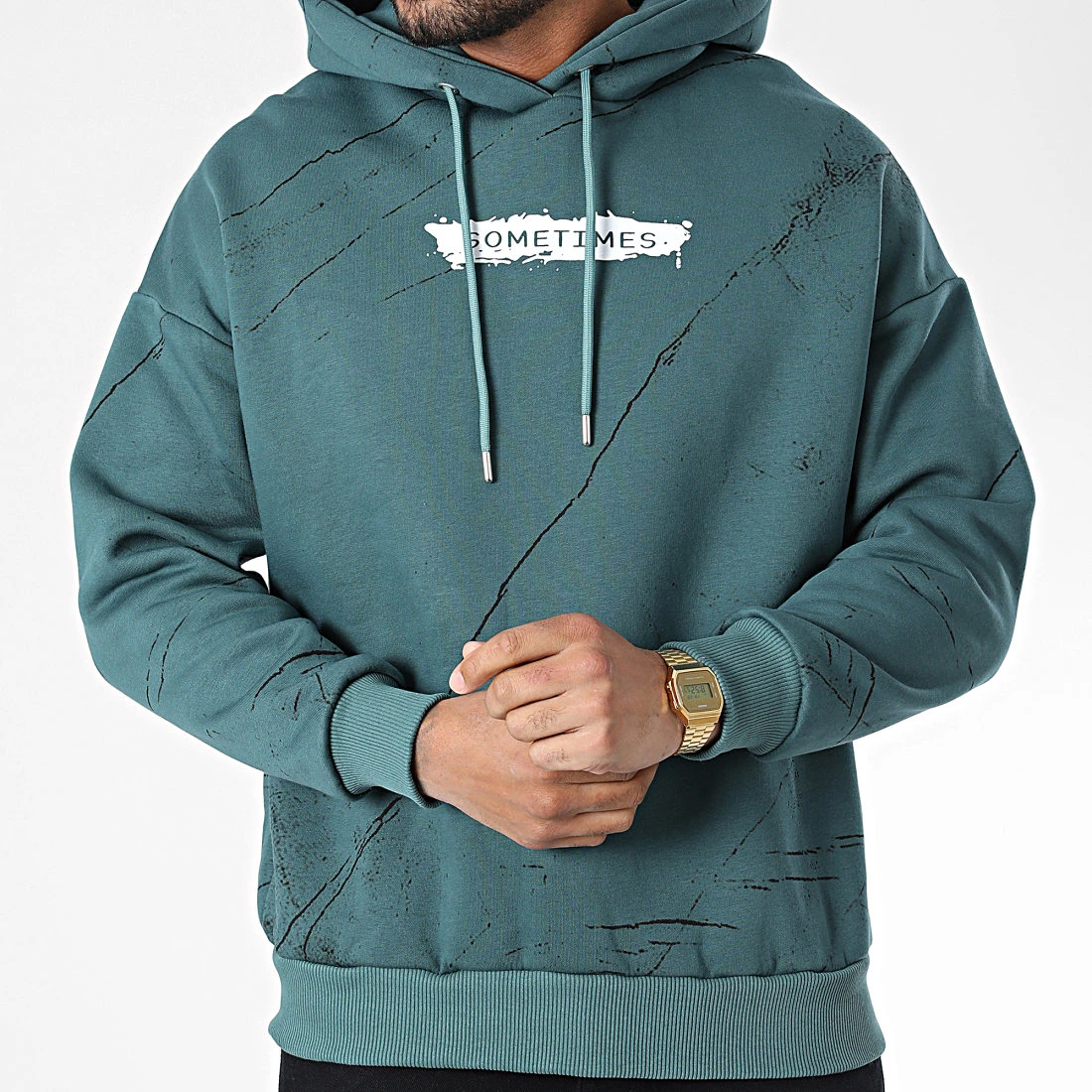 Meilleur prix ⭐ Sweat Capuche 22-K083 Vert Foncé de Classic Series ⌛ 5 Meilleur prix ⭐ Sweat Capuche 22-K083 Vert Foncé de Classic Series ⌛ – Image 3